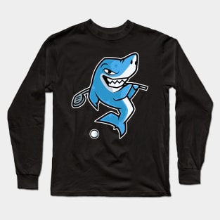 Shark Golf Player Golfer Golfing Funny Kids Boys design Long Sleeve T-Shirt